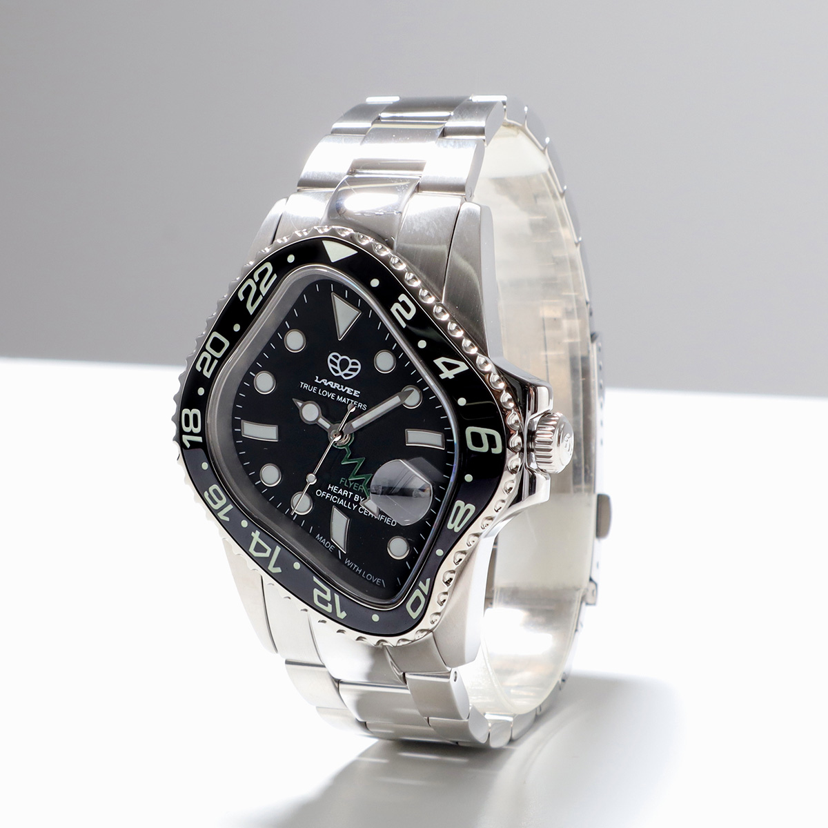 LAARVEE ラーヴィー 腕時計 PEA001GMT メンズ ウォッチ ステンレス