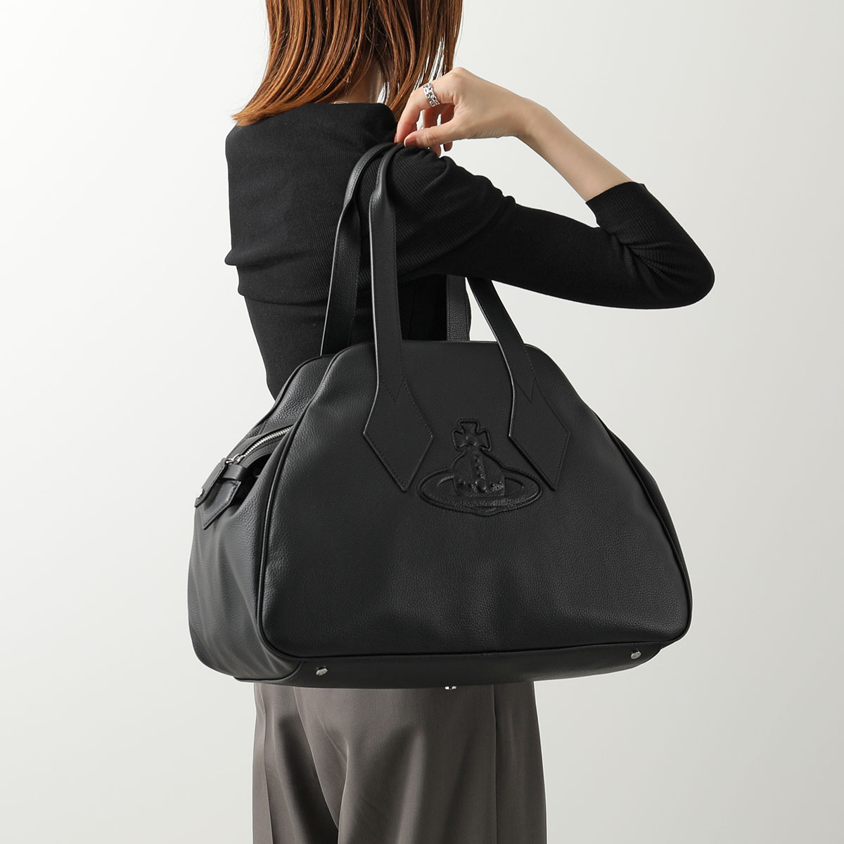 ヴィヴィアンウエストウッド　ヤスミン 型押しレザートートバッグ 　超美品 Vivienne Westwood（ヴィヴィアンウエストウッド） トートバッグ