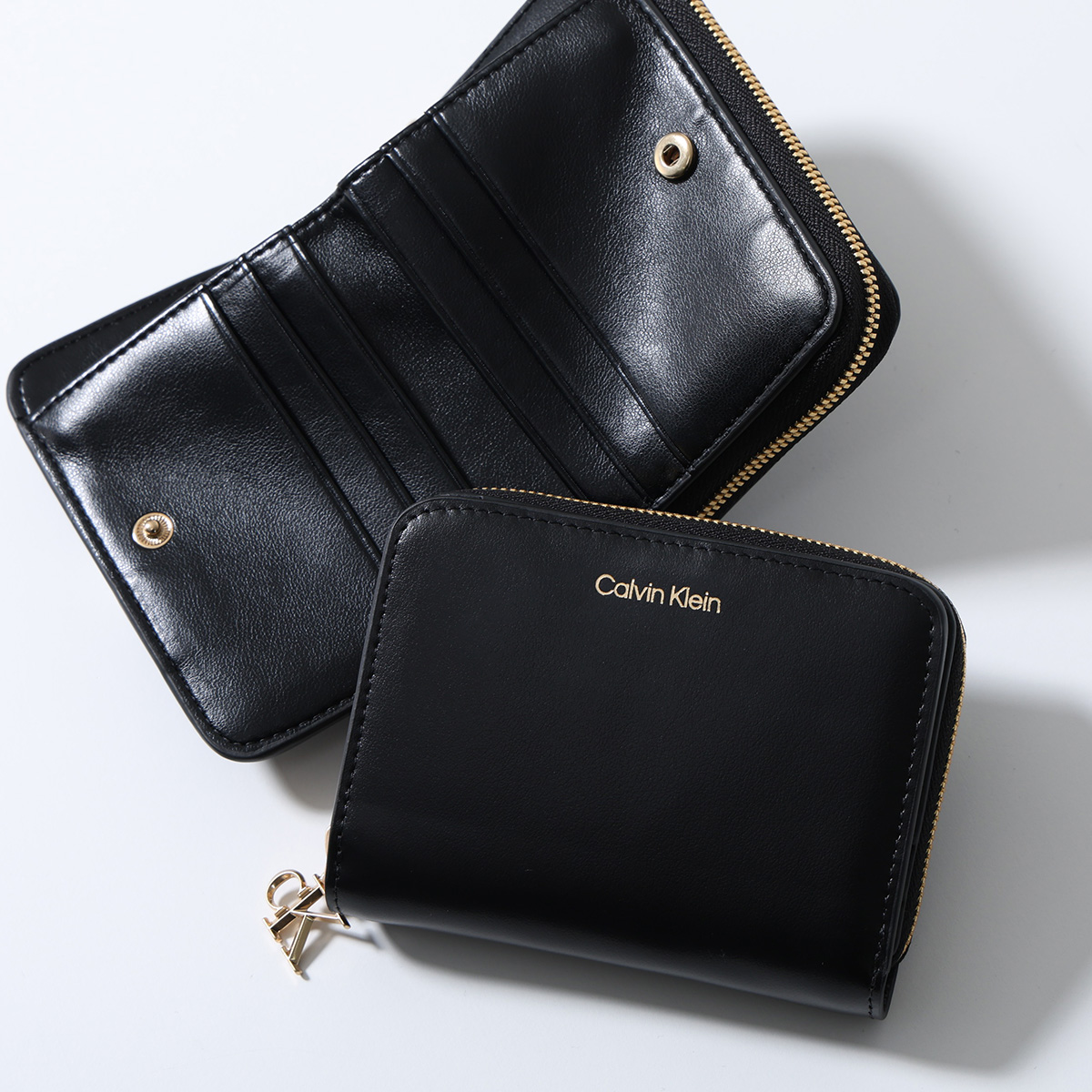 Calvin Klein（カルバン・クライン） 二つ折り財布 CK MEDIUM FLAP ZIP