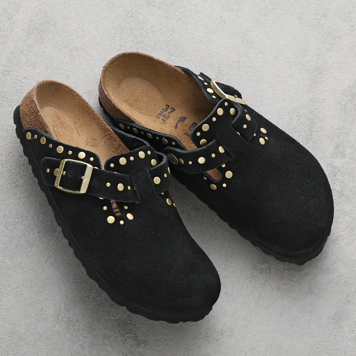美品【BIRKENSTOCK】 ビルケンシュトック（23cm） フラットシューズ BIRKENSTOCK（ビルケンシュトック） サンダル Boston Rivet Border