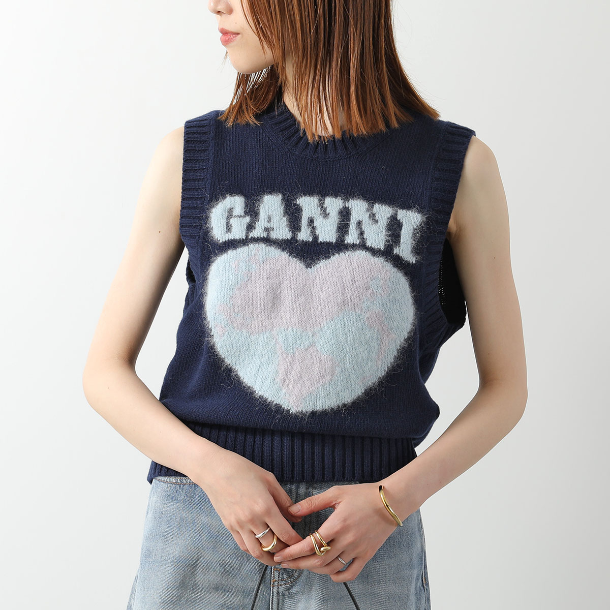ganni ベストの商品一覧 通販 - Yahoo!ショッピング