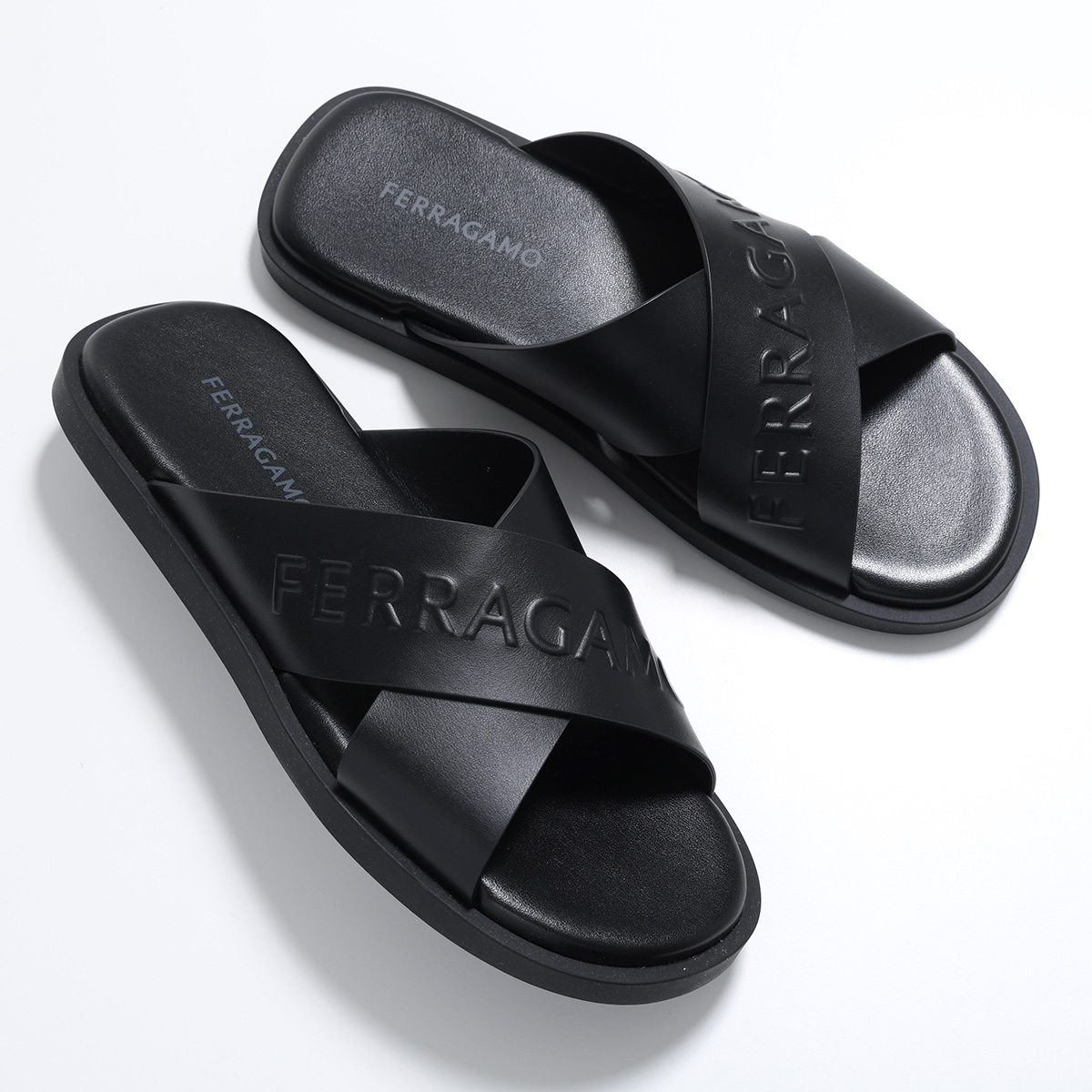 FERRAGAMO（フェラガモ） サンダル CAIO RES 774329 メンズ クロス