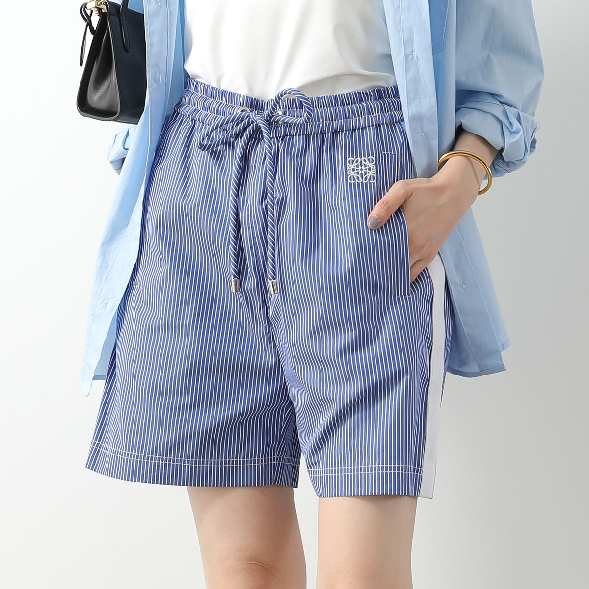 LOEWE（ロエベ） ショートパンツ S540Y04XDT レディース ストライプ