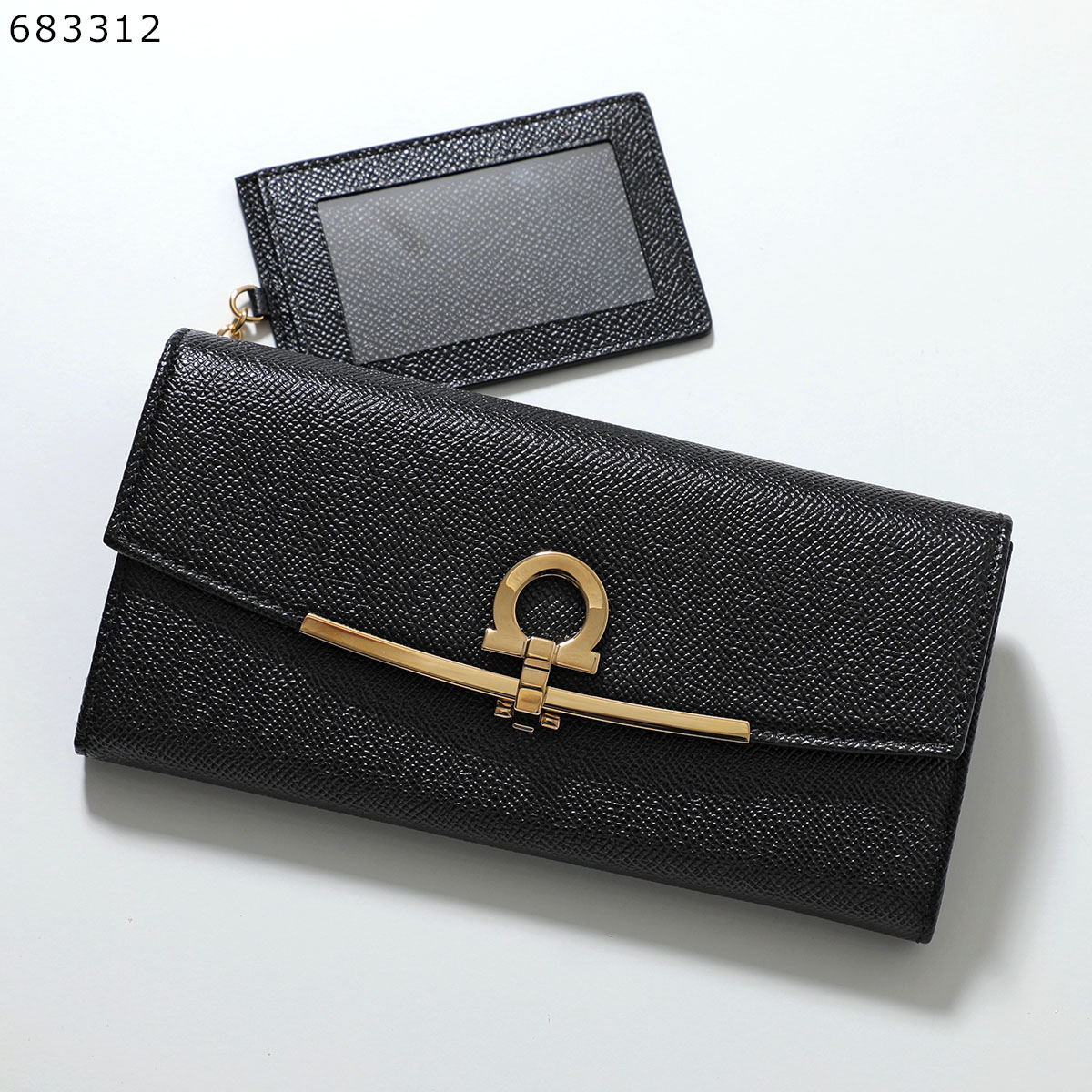 FERRAGAMO（フェラガモ） 二つ折り長財布 22D150 レディース レザー