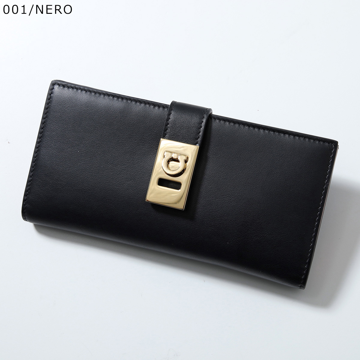 マ*メ様 【極美品/訳あり】フェラガモ ガンチーニ クリップ 長財布 ダスティピ FERRAGAMO（フェラガモ） 【訳あり】FERRAGAMO 二つ折り長財布 HUG