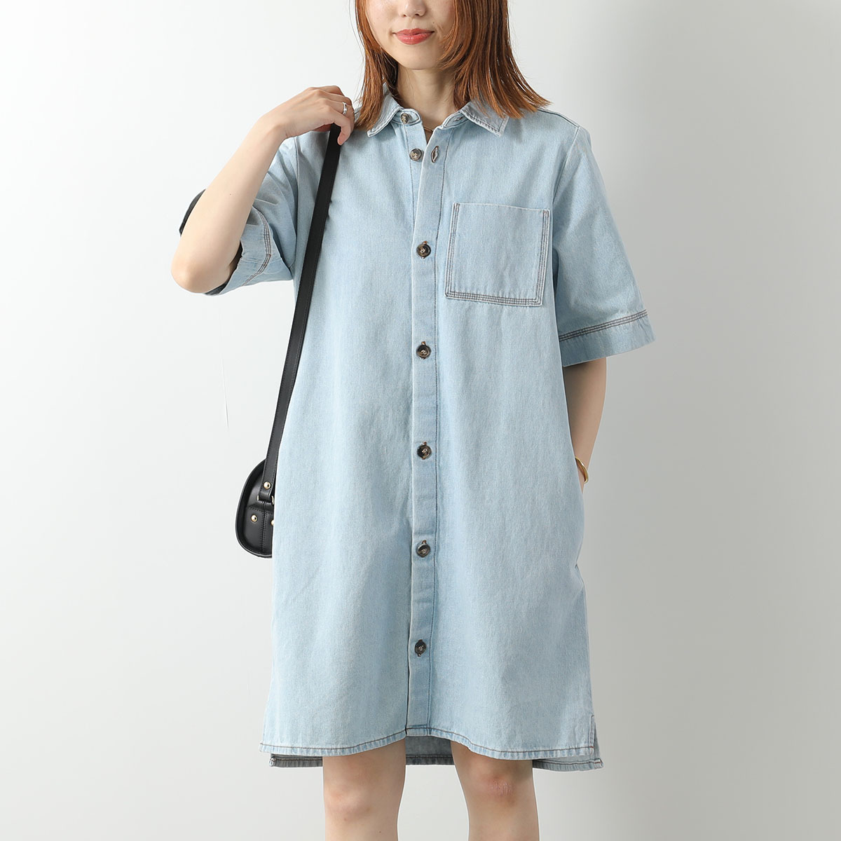 A.P.C - APCチュニック A.P.C.（アーペーセー） 【訳あり-40のみ】APC A.P.C. ワンピース robe