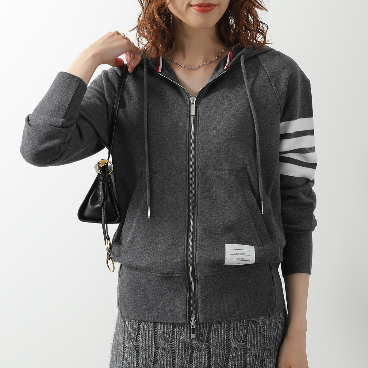 THOM BROWNE（トム ブラウン） ジップアップパーカー MJT022H-00535