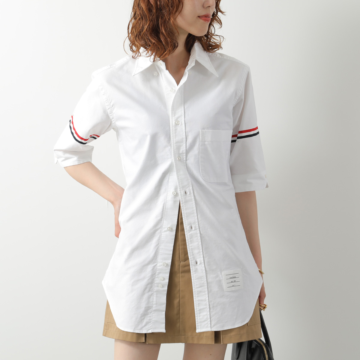 THOM BROWNE（トム ブラウン） シャツ MWS242A-F0313 レディース 半袖