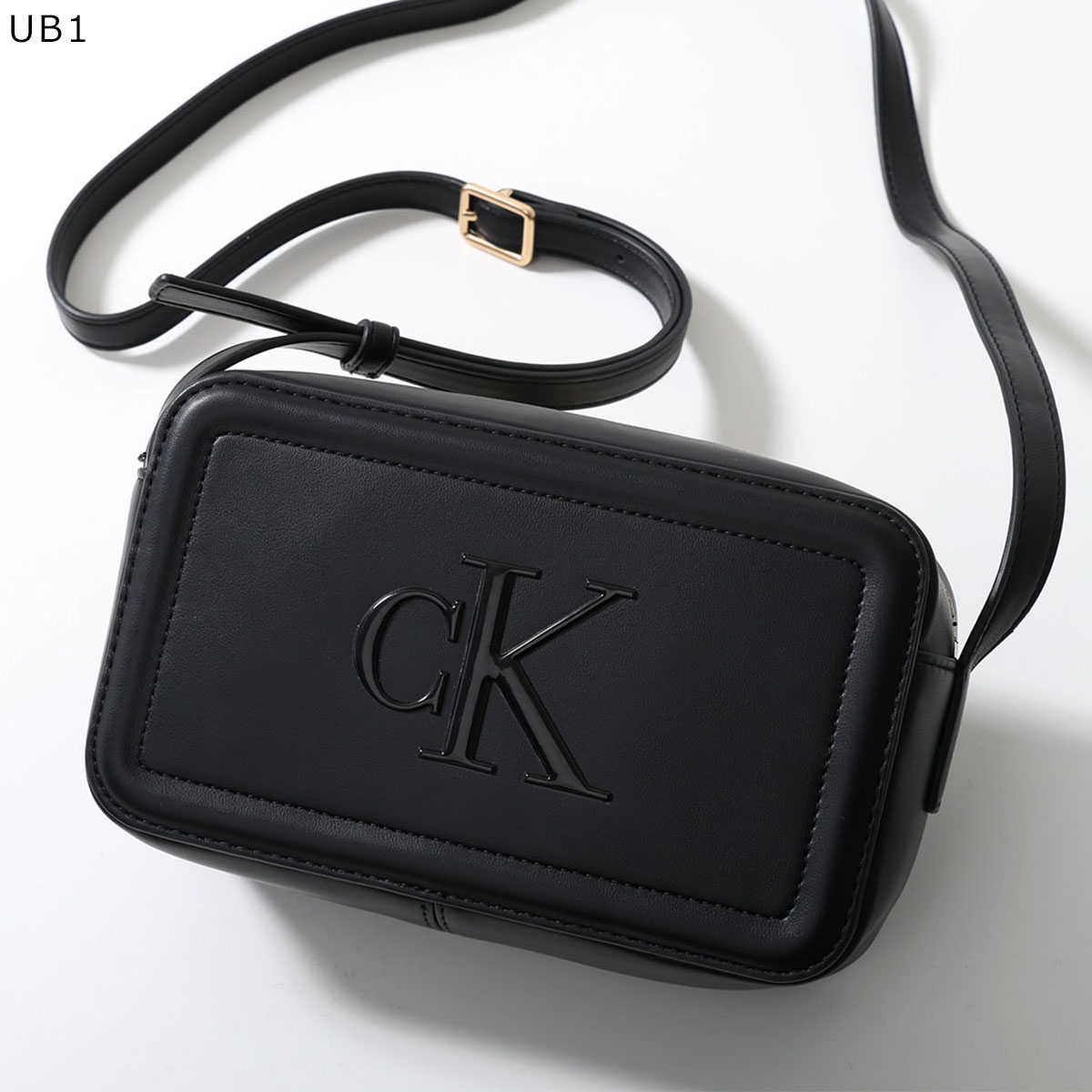 PREMIER Vintage CK Black XLサイズ 未使用品 装飾用 Calvin Klein（カルバン・クライン） ショルダーバッグ BOLD CK CAMERA