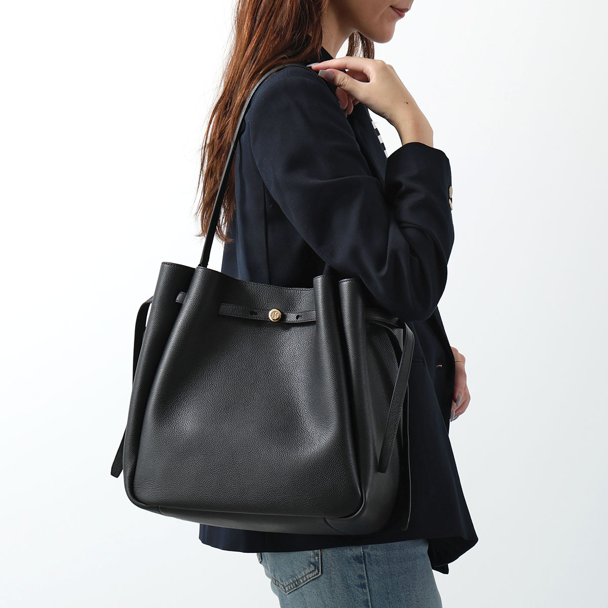 とも(追加分) TORY BURCH（トリーバーチ） トートバッグ ROMY LARGE BUCKET BAG
