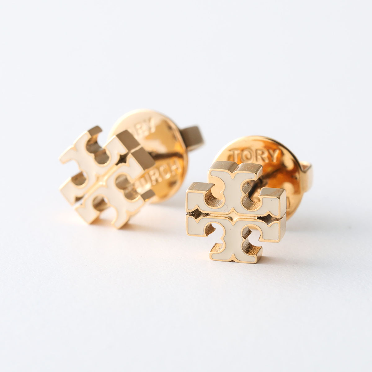 イギリス製　アンティーク　チャイルドマフ TORY BURCH（トリーバーチ） ピアス アイコン エナメル スモール