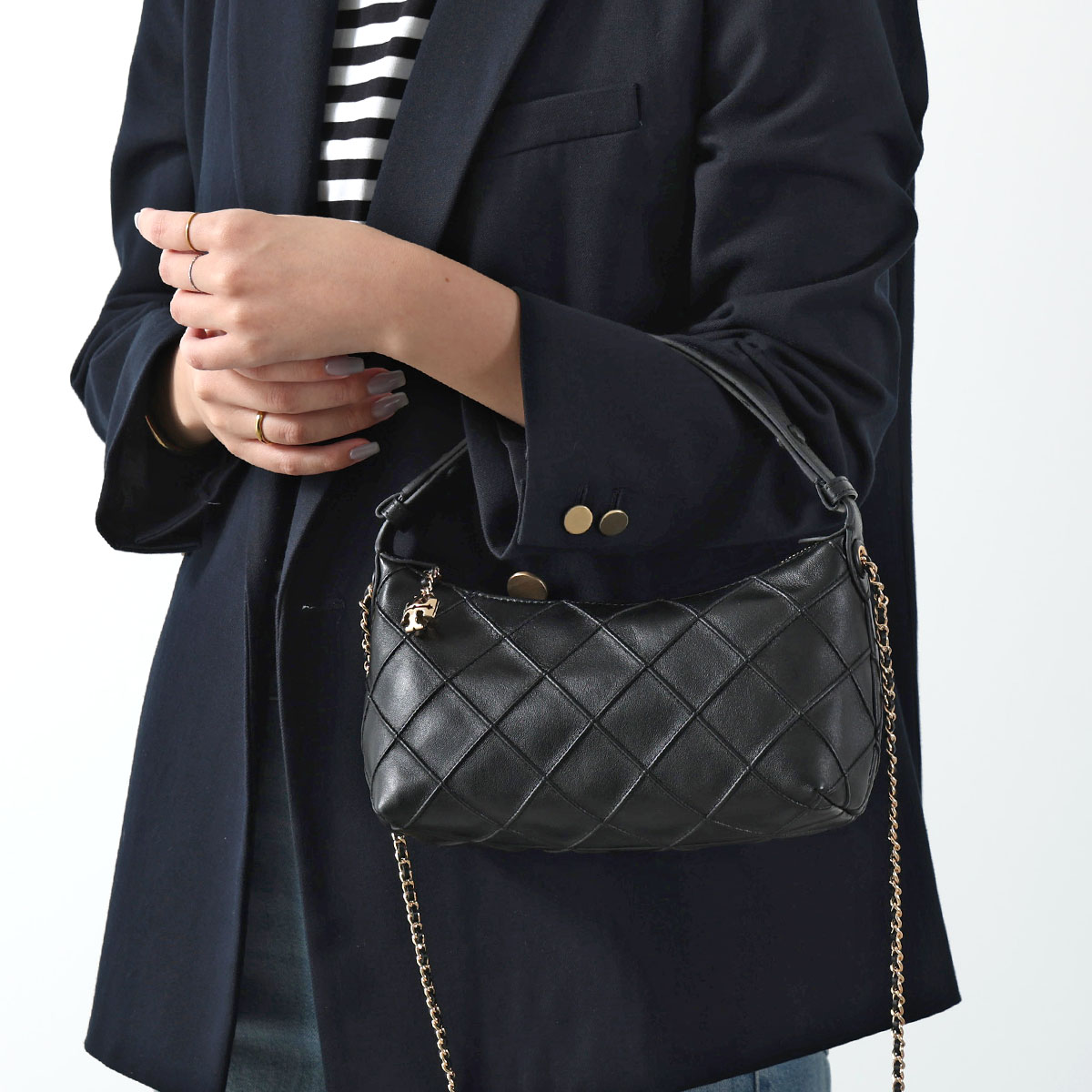 トリーバーチ フレミング キルティングレザー ショルダー、カメラバッグ TORY BURCH（トリーバーチ） ハンドバッグ FLEMING POCHETTE