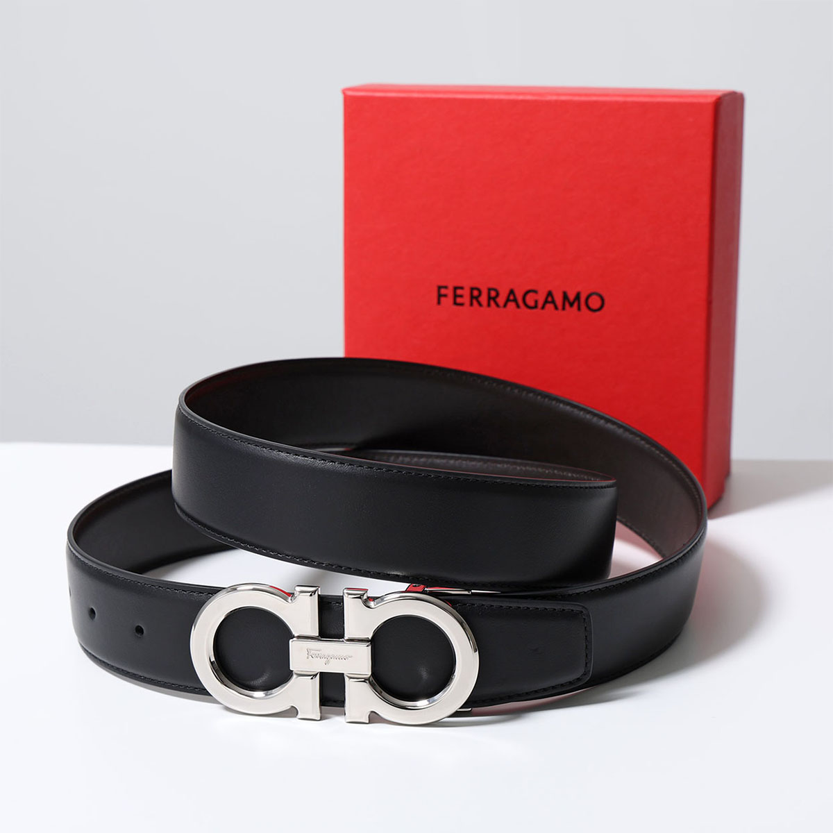 FERRAGAMO（フェラガモ） ベルト 679710 686671 メンズ レザー