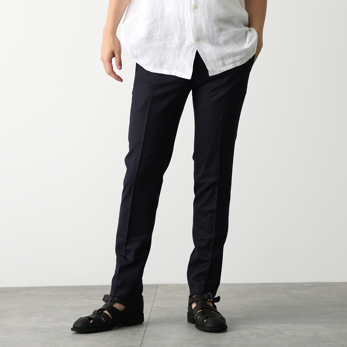 PT TORINO ウール スラックス 48 ダークネイビー 濃紺 トリノ 美品 PT TORINO ピーティートリノ スラックス BUSINESS ビジネス