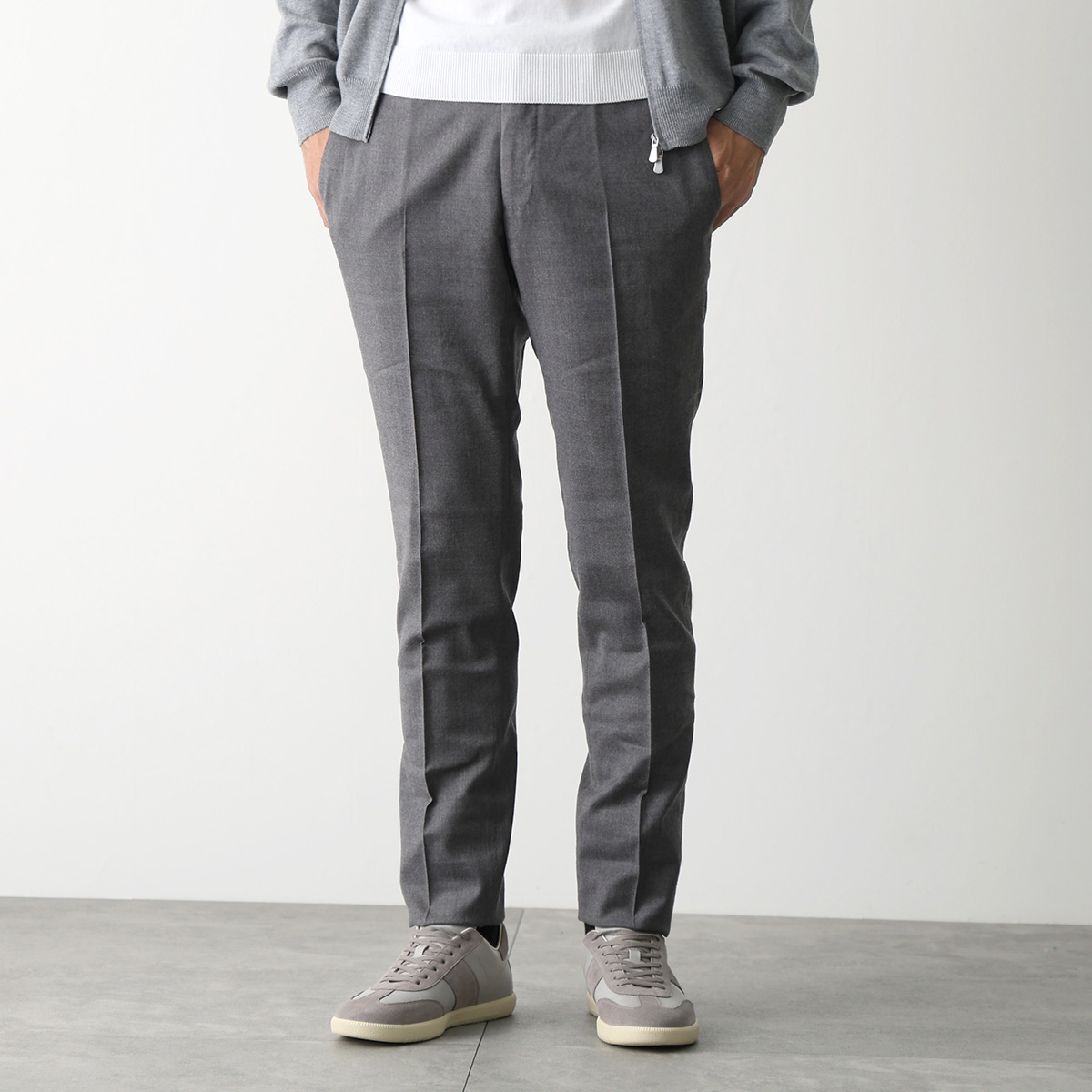 PT TORINO SLIM FIT ジョガー イージースラックス M グレー PT TORINO ピーティートリノ スラックス BUSINESS ビジネス