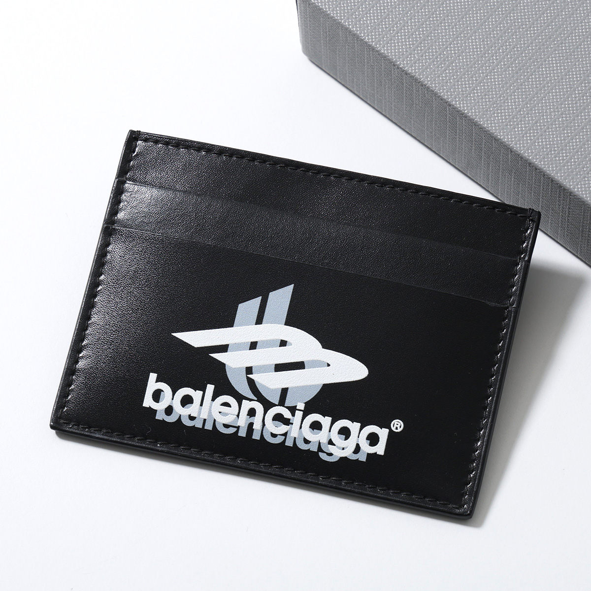 未使用級】BALENCIAGA レザー ポインテッドトゥ24.5cm 保存袋付
