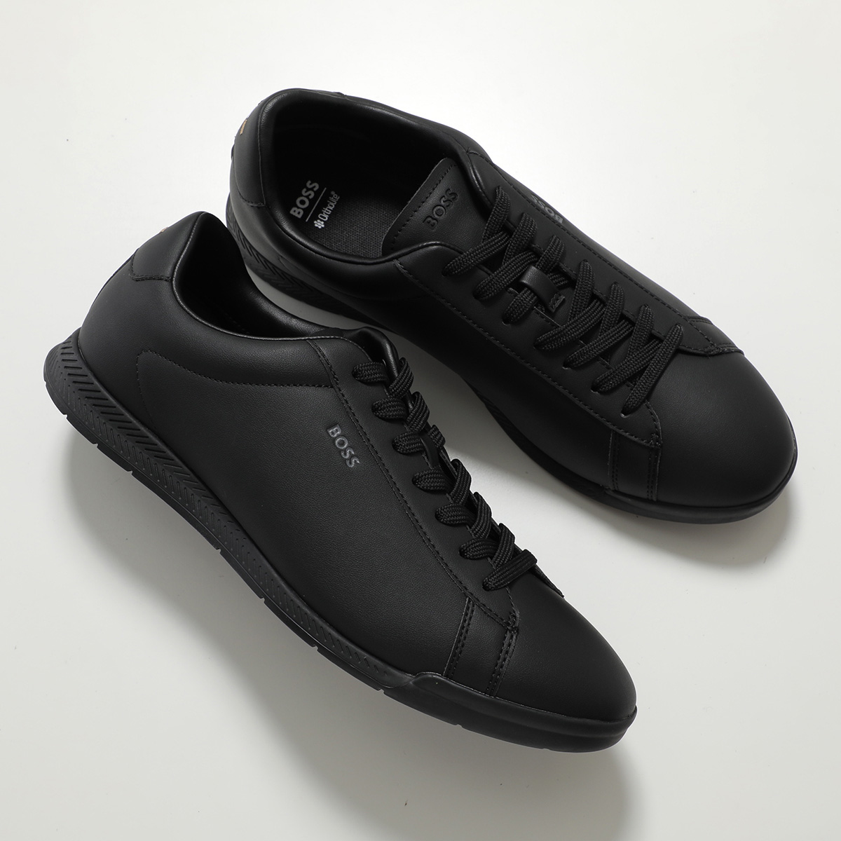 HUGO BOSS ヒューゴボス メンズ スニーカー 黒　箱・タグ付き HUGO BOSS（ヒューゴ・ボス） スニーカー Nitan_Lowp_pltd ニタン