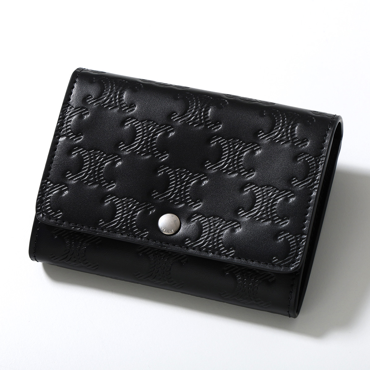 CELINE ブラック レザー 名刺入れ CELINE（セリーヌ） 名刺入れ 10M243FQD.38SI メンズ レディース