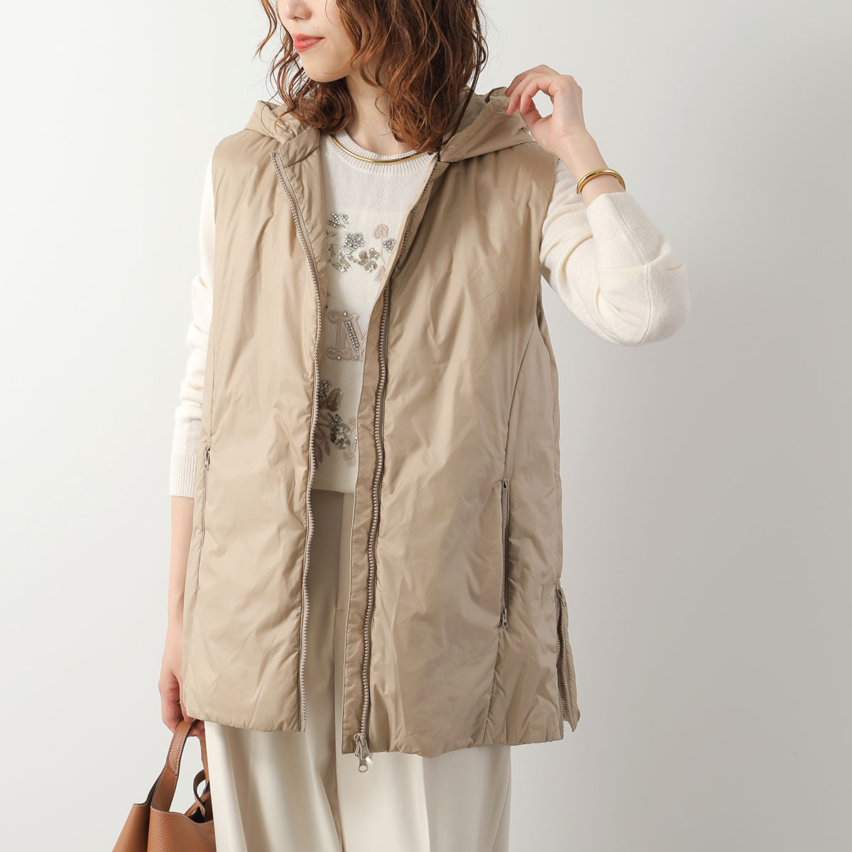 Max Mara（マックスマーラ） MAX MARA MM ザ・キューブ 中綿ベスト FOR