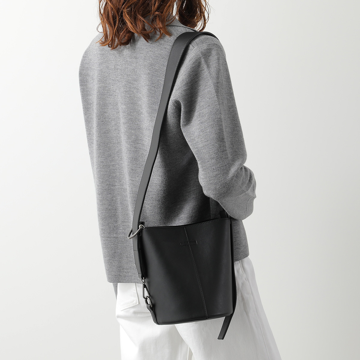 Max Mara マックスマーラ ガマ口 レザー 2way ショルダーバッグ 黒 Max Mara（マックスマーラ） MAX MARA MM ショルダーバッグ FOR
