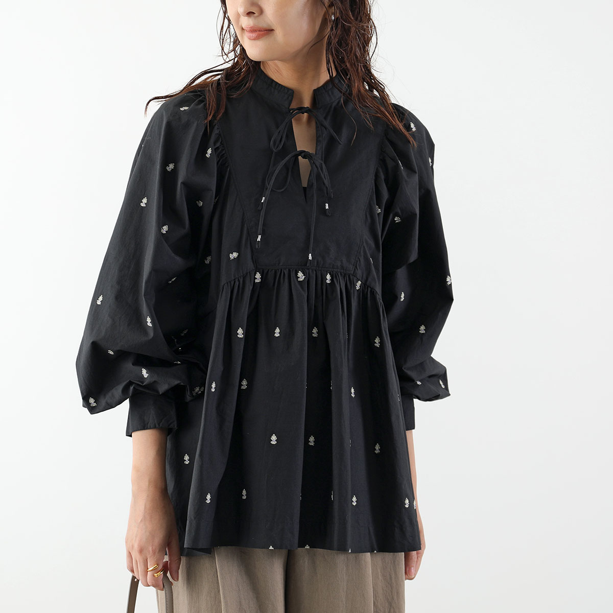 NE QUITTEZ PAS!（ヌキテパ） ne Quittez pas ブラウス Fine Poplin