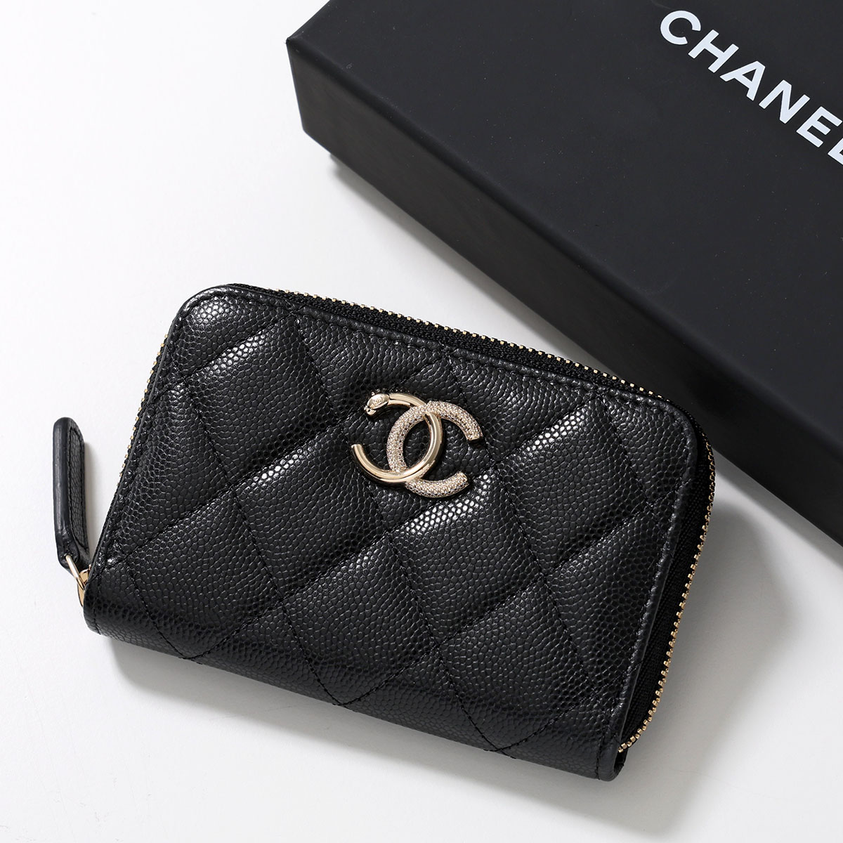 CHANEL レディース小銭入れ、コインケース（バッグ、小物素材：本革