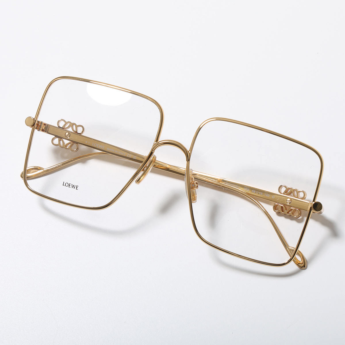 LOEWE（ロエベ） メガネ LW50038U レディース ティアドロップ型 メタル