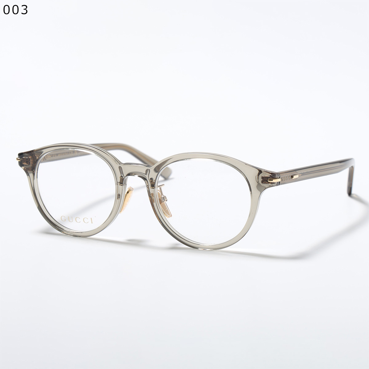 GUCCI クリアフレーム メガネ(度あり) GUCCI（グッチ） メガネ GG2142OJ レディース ボストン型 クリア