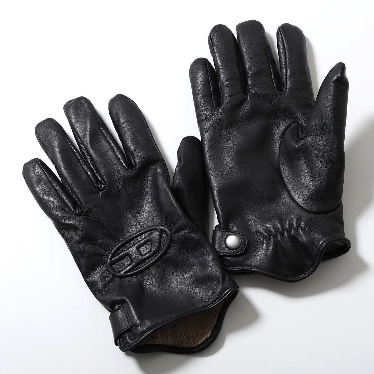 DIESEL レザー 手袋 DIESEL（ディーゼル） レザーグローブ G-REIES A12826 0AKAN メンズ
