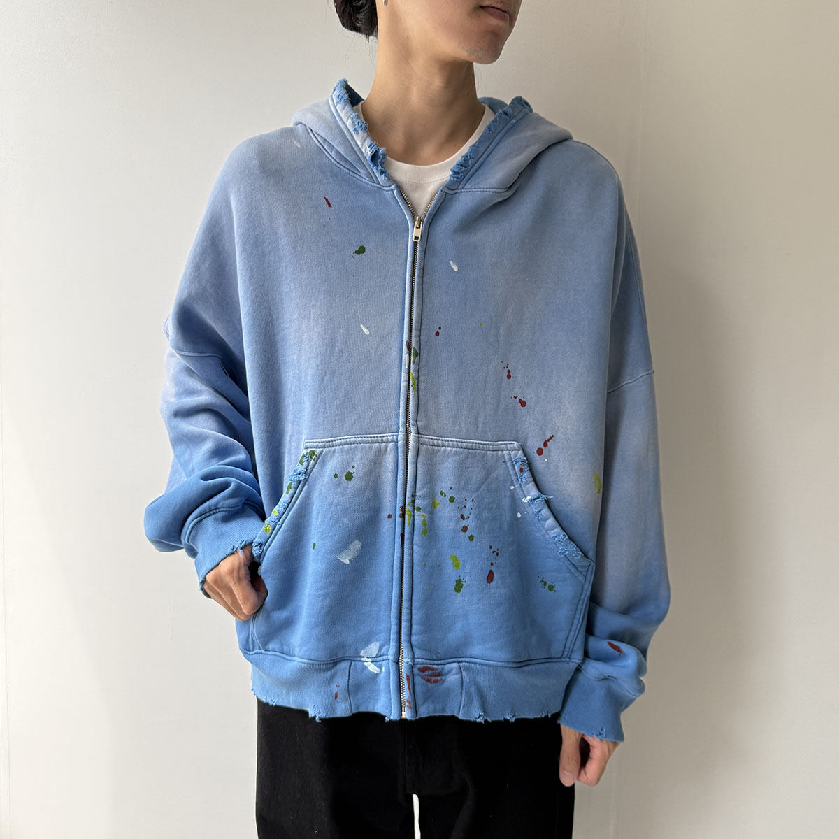 moojimooji ムージムージ パーカー OVERSIZE ZIP UP HOODIE STREET MOO