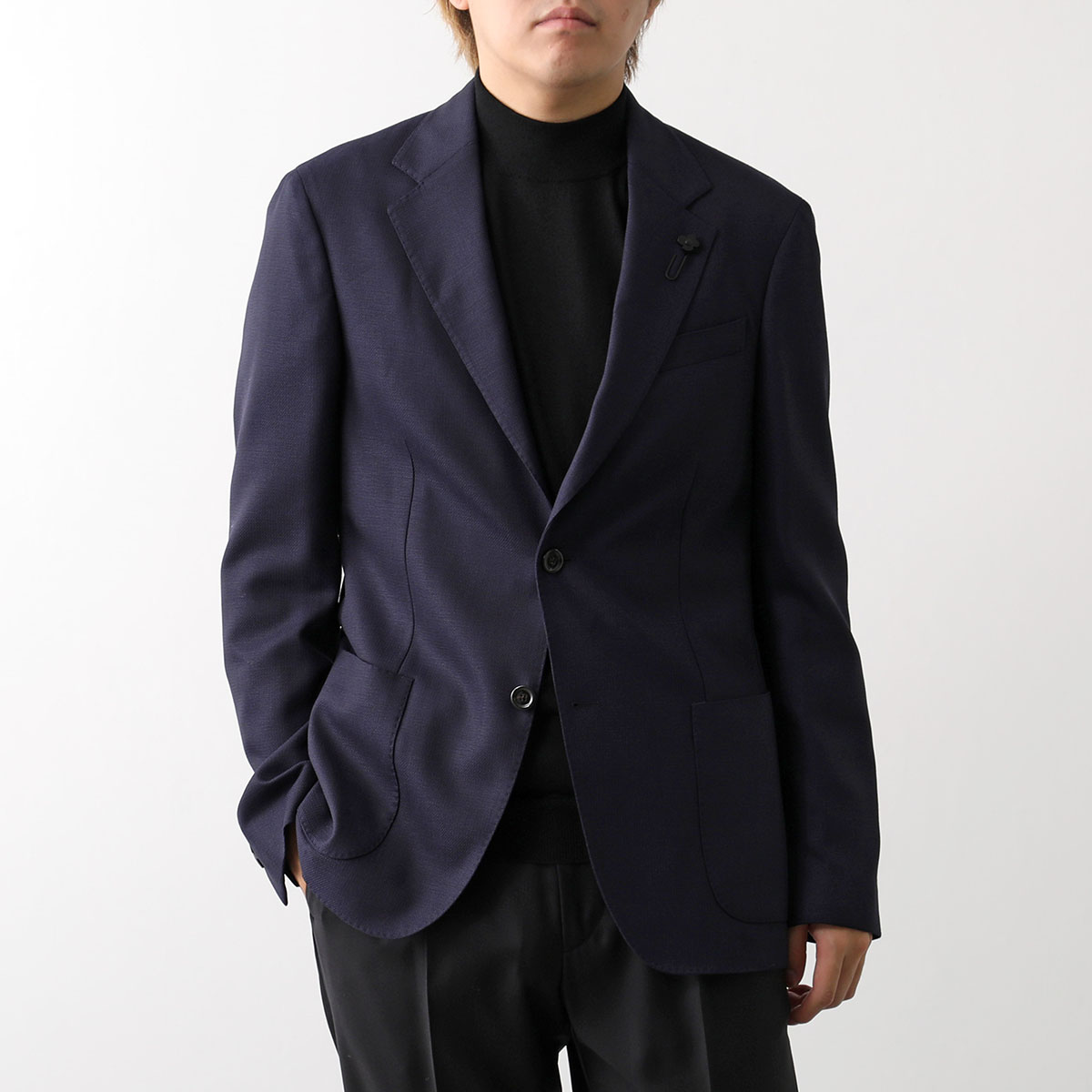 LARDINI テーラードジャケット メンズ ネイビー LARDINI（ラルディーニ） テーラードジャケット CN6202E CN64504
