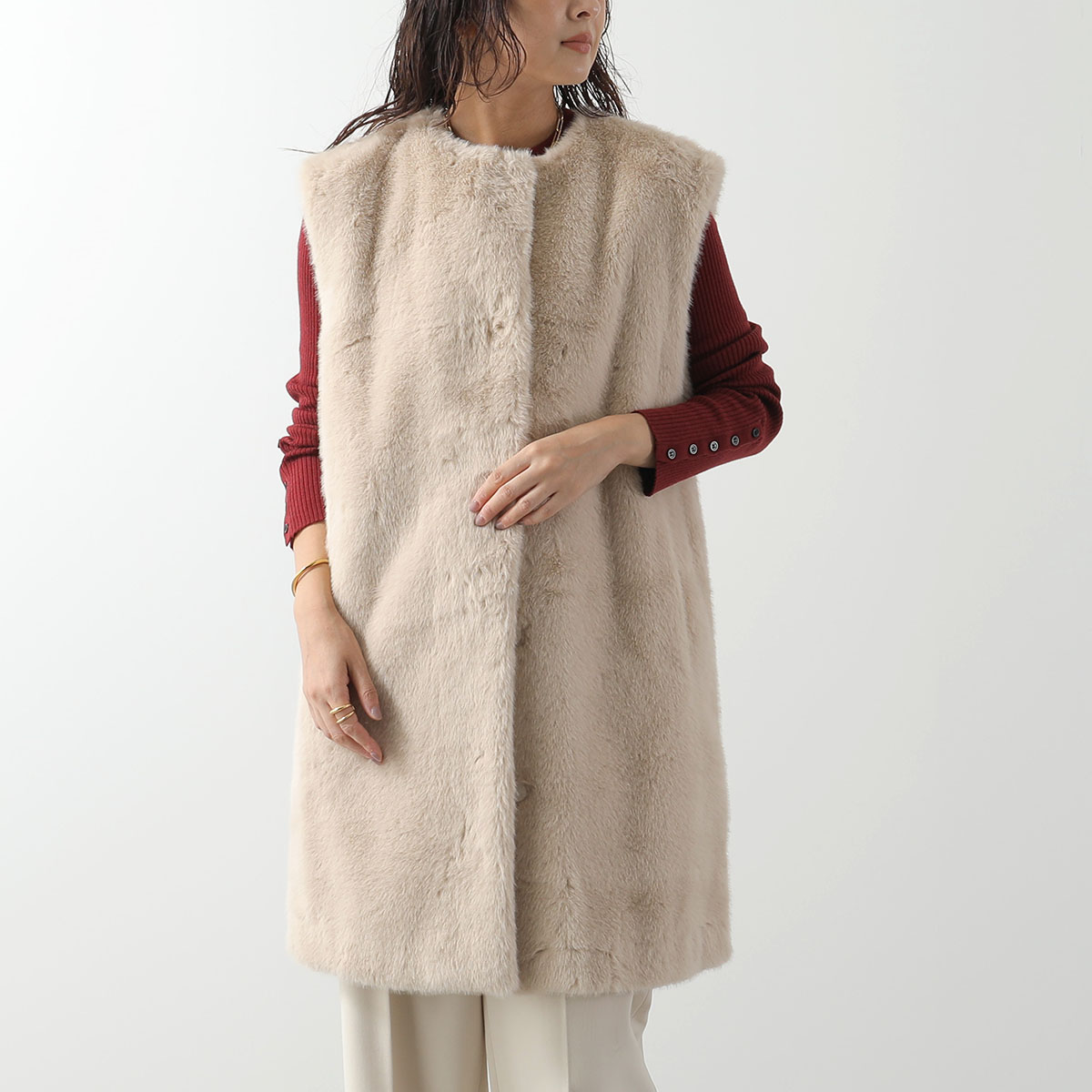 HERNO（ヘルノ） HERNO Resort リゾート ファー ベスト GI00055DR