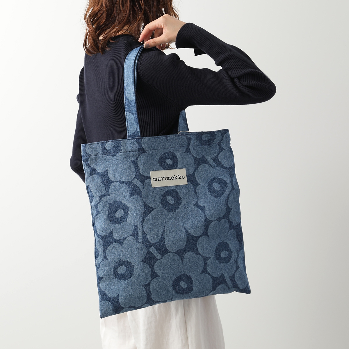 marimekko（マリメッコ） トートバッグ Vankka Denim Unikko 095862