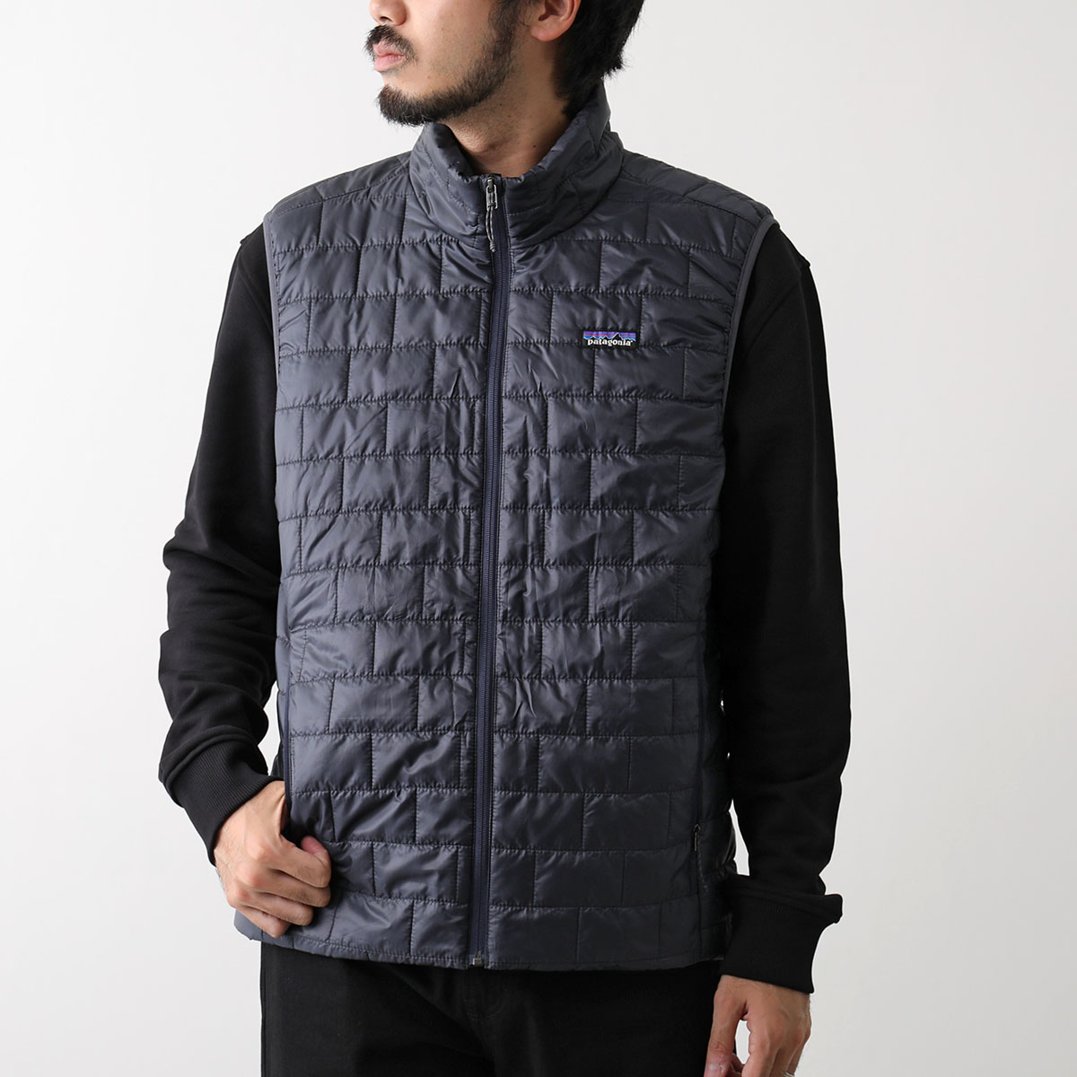 patagoniaパタゴニアのナノ・パフ・ベスト　Sサイズ　ブラック　送料無料 patagonia（パタゴニア） エコダウンベスト NANO PUFF VEST ナノ パフ