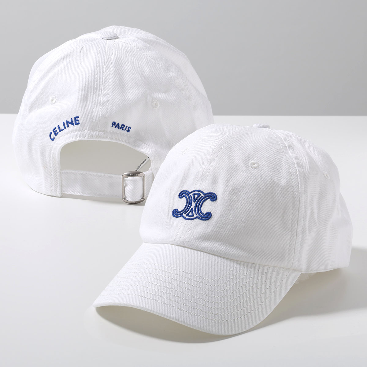 セリーヌ　ホワイト　白　キャップ CELINE レディース帽子（色：ホワイト系）｜ファッション おすすめ人気