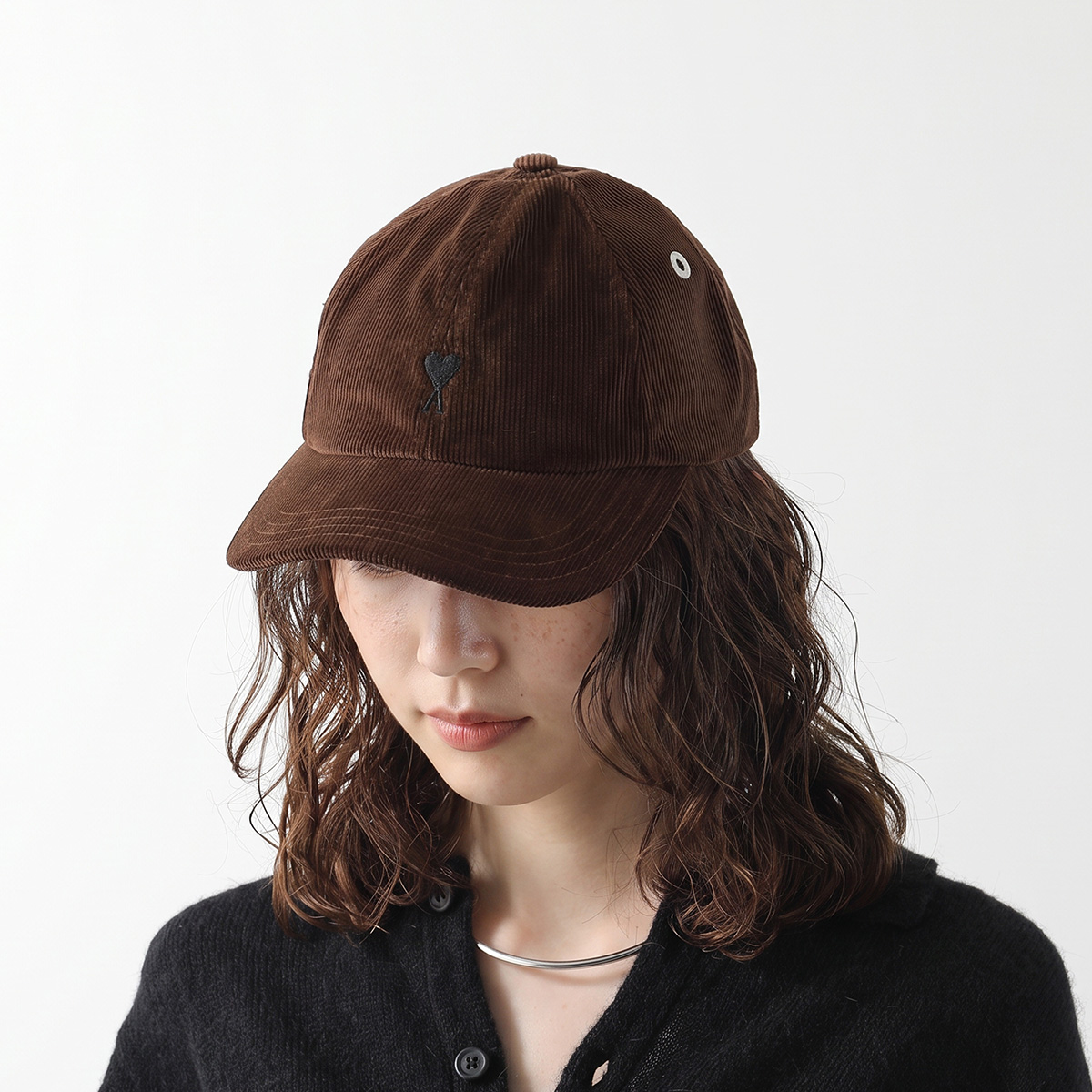 AMI Paris コーデュロイ ロゴキャップ AMI Alexandre Mattiussi ami paris アミパリス キャップ Ami de Coeur