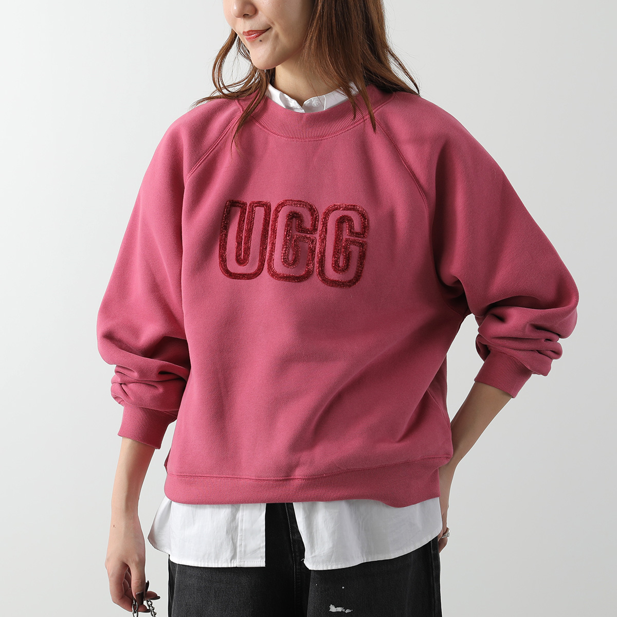 UGG（アグ） スウェットシャツ Logo Crewneck ロゴ クルーネック