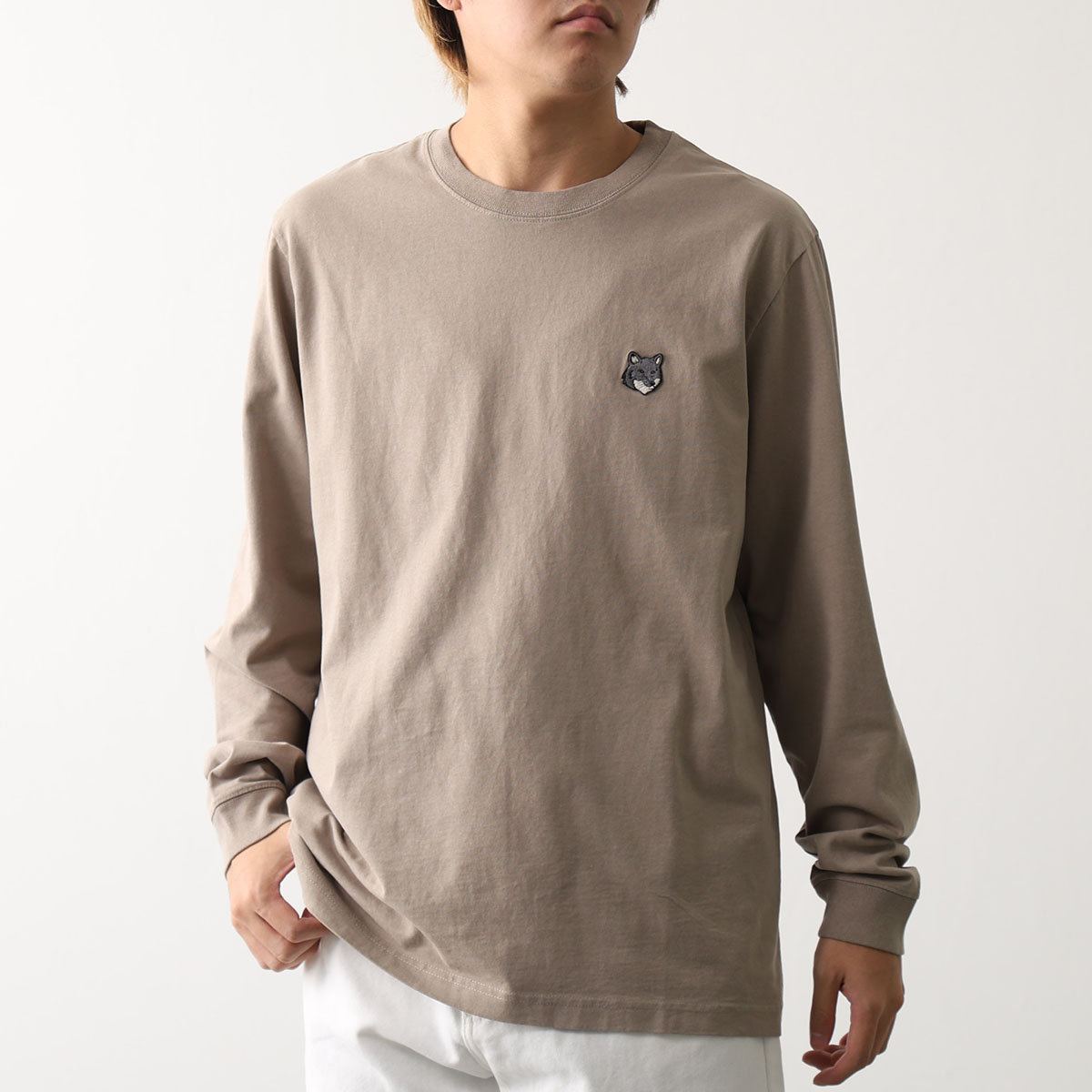 メゾンキツネ　長袖　カットソー　新品未使用 MAISON KITSUNE（メゾン キツネ） Tシャツ FOX HEAD フォックスヘッド