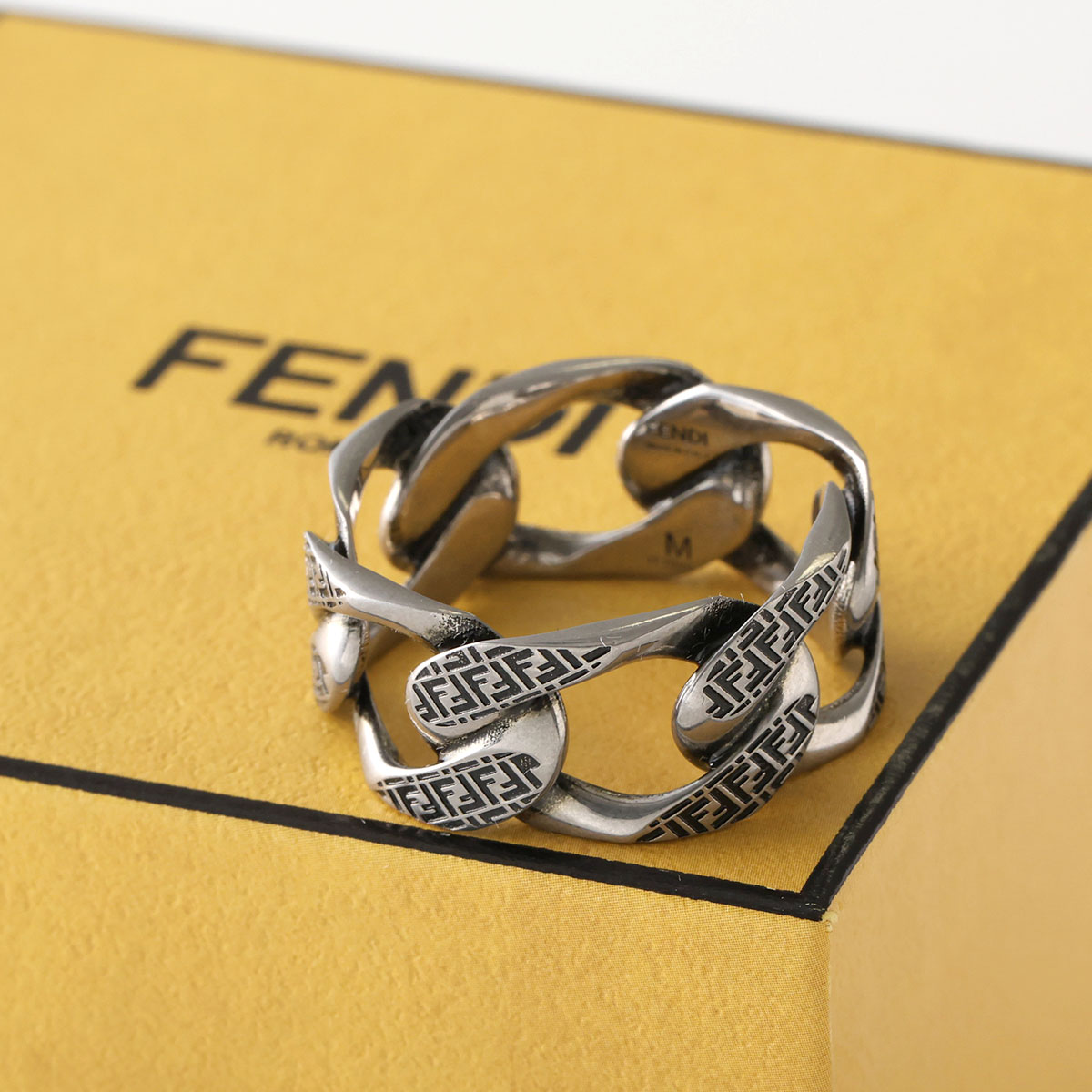 FENDI（フェンディ） リング 7AJ918 ATWT メンズ 指輪 FFロゴ