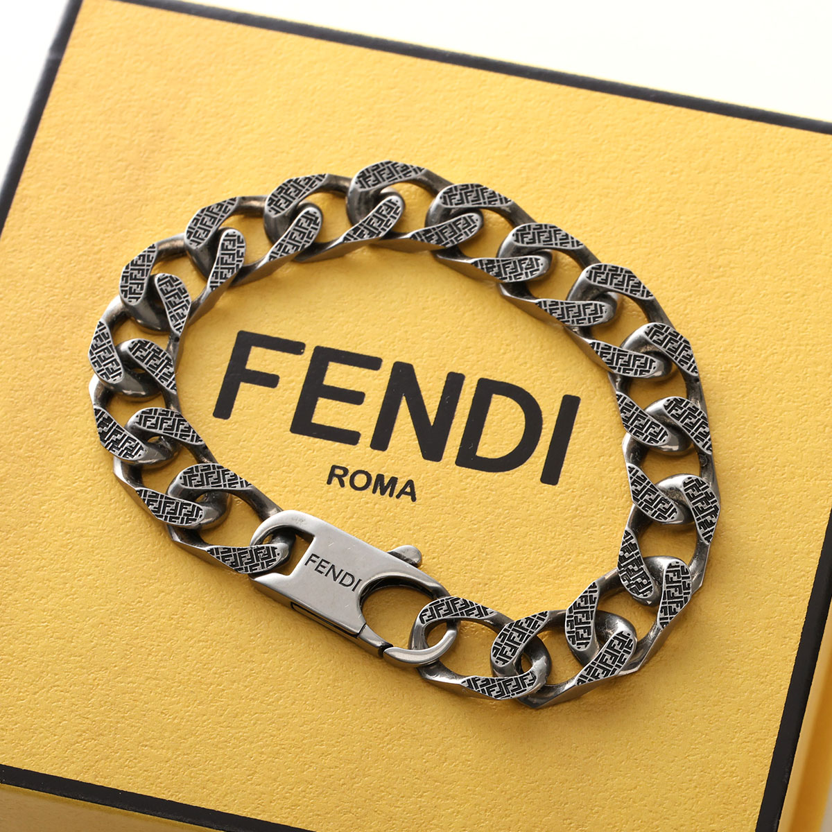 FENDI（フェンディ） ブレスレット 7AJ942 ATWT メンズ FFロゴ