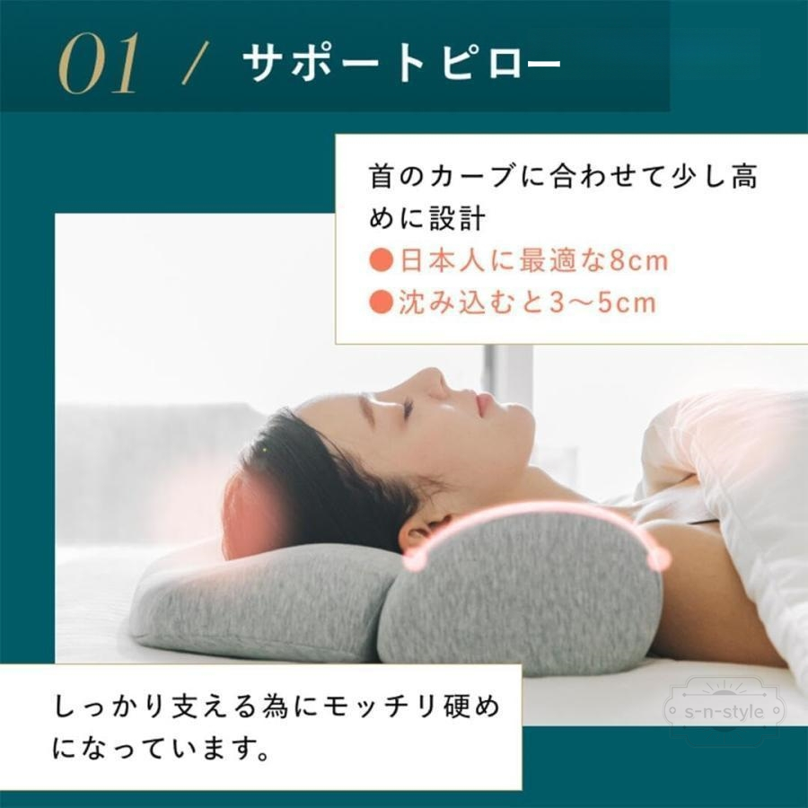 美品ホッとする枕　首温め機能付き 楽天市場】[公式]【首と肩がホッとする枕 (ベーシック)】 枕