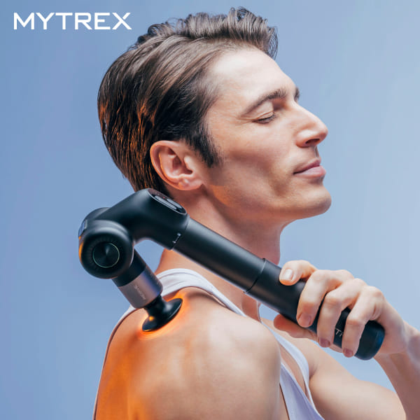 MYTREX マッサージガン REBIVE EX PRO 背中 全身 筋膜リリース