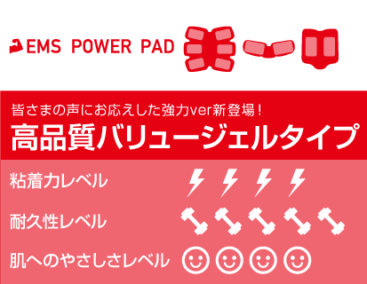 EMS POWER PAD 汎用互換パッド シックスパッド対応互換ジェルシート 