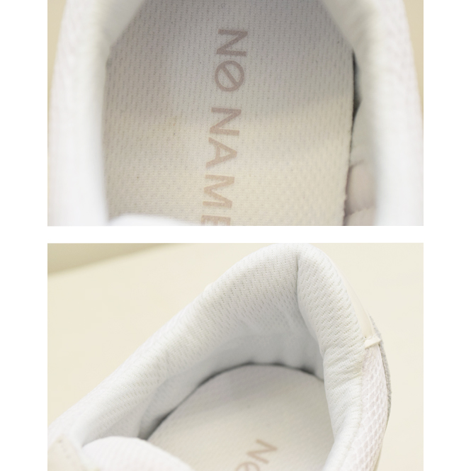 2026春夏 600円割引 ショップ袋おまけ付 no name ノーネーム メッシュ×スエードエナメル 軽量厚底スタイリッシュ スニーカーPJOG 4.5cm  正規品※サイズ交換OKの画像
