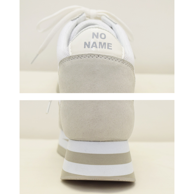 2026春夏 600円割引 ショップ袋おまけ付 no name ノーネーム メッシュ×スエードエナメル 軽量厚底スタイリッシュ スニーカーPJOG 4.5cm  正規品※サイズ交換OKの画像