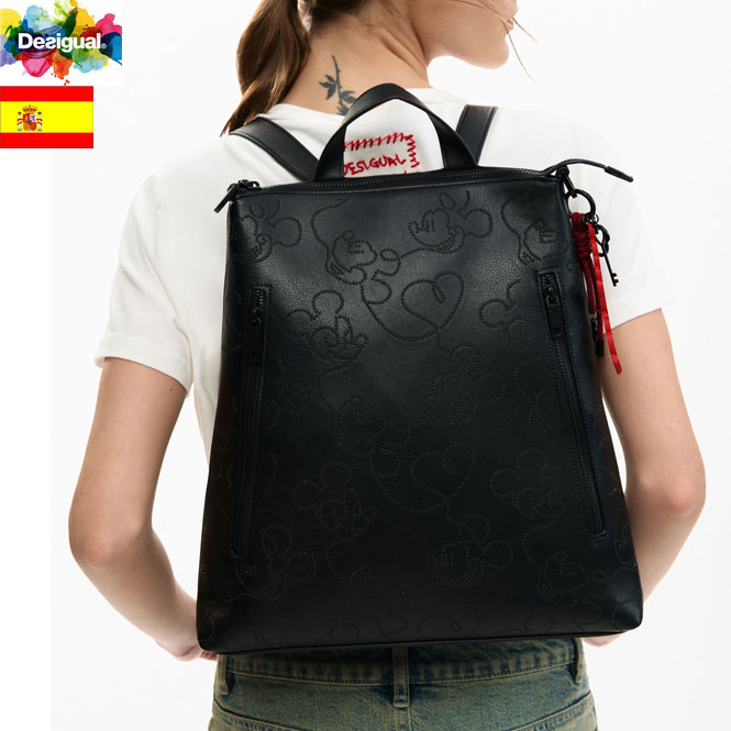 美品Desigual デシグアル3way バックパック ブラック　ショルダー Desigual（デシグアル） 本日 MAX+10倍還元 マラソン限定クーポン対象