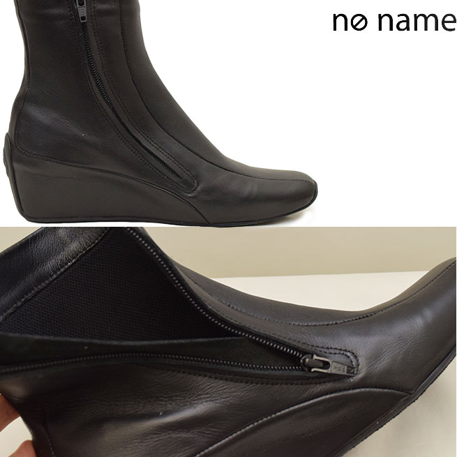 【美品】NO NAME 本革　ブーツ　15ホール ウエッジソール　23cm 黒 2026年最新】NO NAME レディース ブーツの人気アイテム - メルカリ