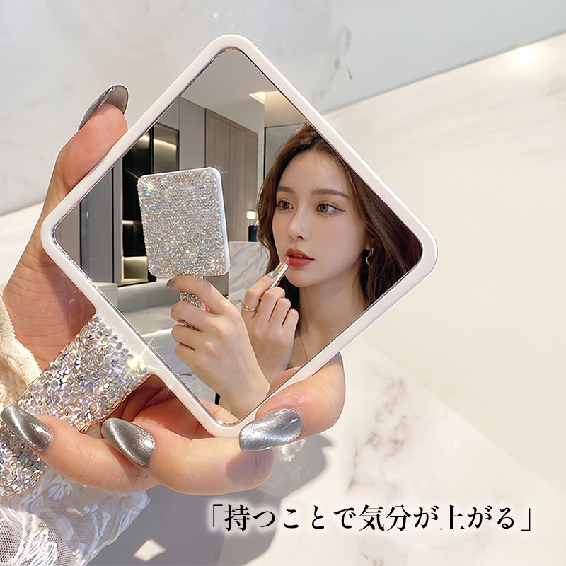 ストーンデコ（手鏡、ハンドミラー）｜メイク道具 | コスメ、美容