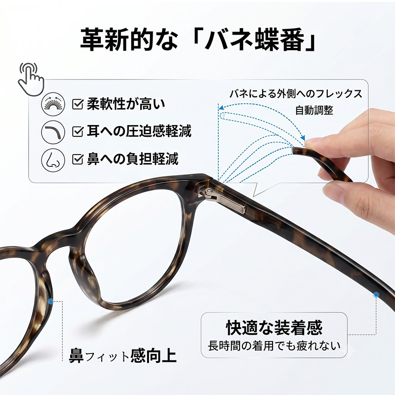 サングラス クリア 透明 UVカット 99.9% LE FOON ルフォン ボストン