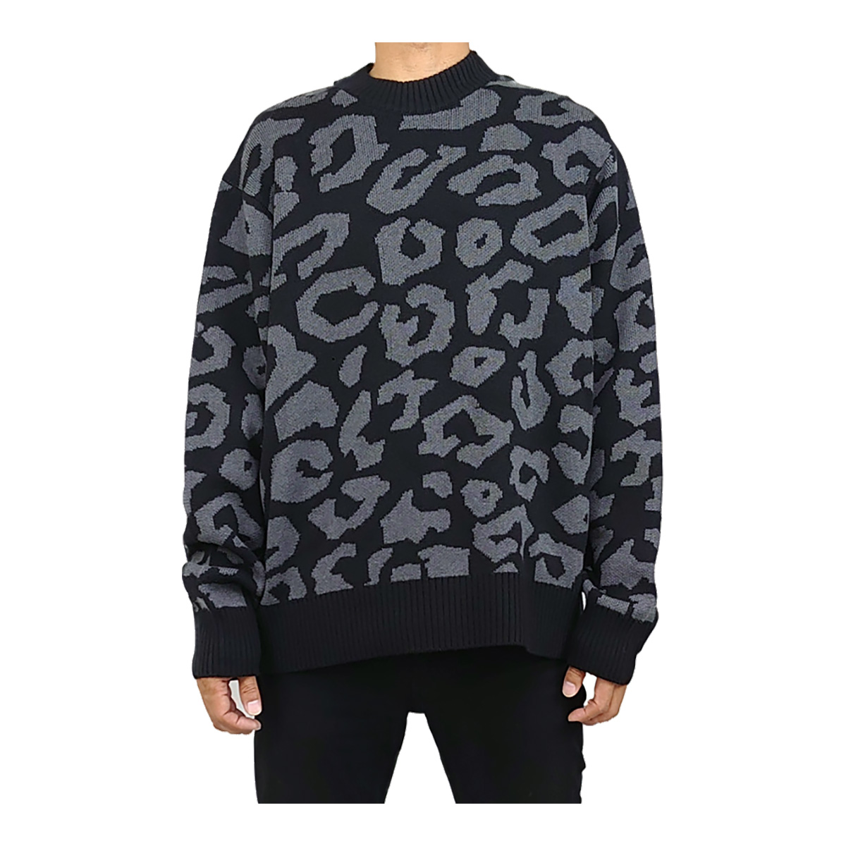 J.リンドバーグ ゴルフ 長袖 オリーブ クルーネック ニット セーター メンズ 071-11110 トップス J.LINDEBERG 春 秋 冬